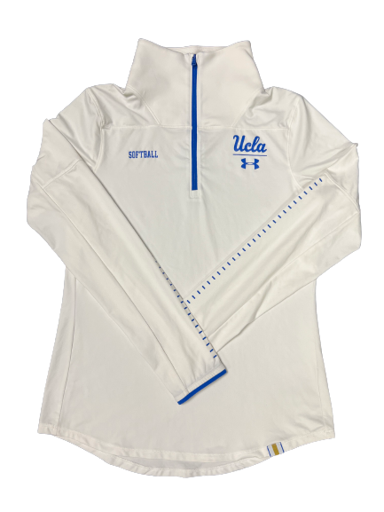Kelli Godin UCLA Softball Team Issued Warm Up Quarter Zip Pullover Si The Players Trunk
