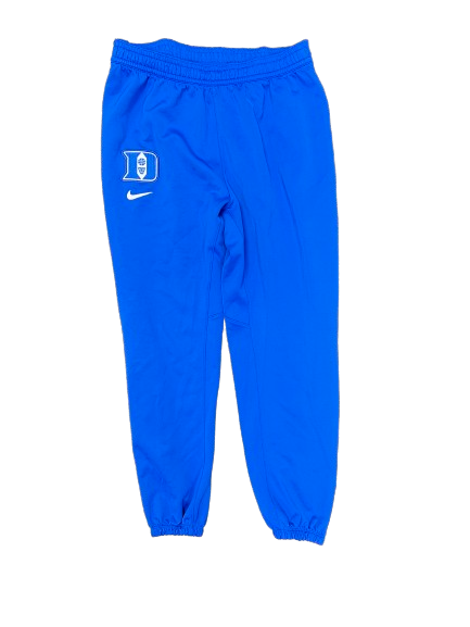 Ryan Young Duke Basketball Player-Exclusive Pre-Game Warm-Up Snap-Off Sweatpants (Size XL)