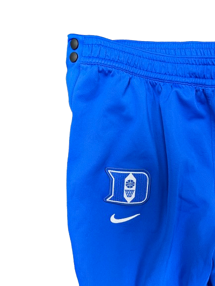 Ryan Young Duke Basketball Player-Exclusive Pre-Game Warm-Up Snap-Off Sweatpants (Size XL)