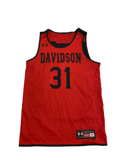 Kellan Grady Davidson Basketball Player Exclusive Reversible Practice Jersey Size M