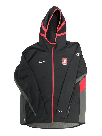 James Keefe Stanford Basketball Player Exclusive Zip-Up Jacket