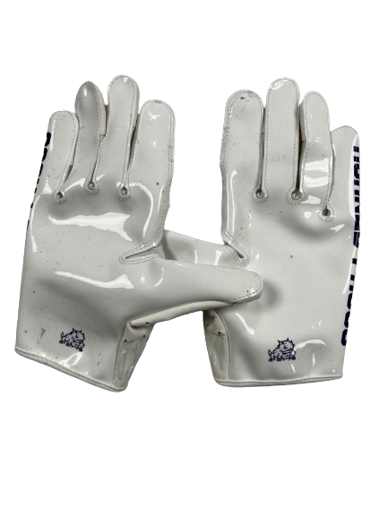 Chandler Morris TCU Football Player Exclusive Gloves (Size L