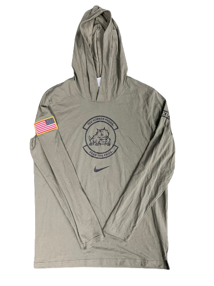 Chandler Morris TCU Football Team Issued Performance Hoodie (Size