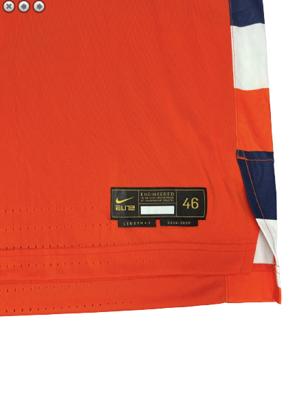 Jalen Carey Syracuse Basketball 2019-2020 Season Game Issued Jersey (Size 46)