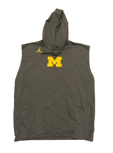 Michigan Football Player Exclusive Sleeveless Performance Hoodie Size The Players Trunk