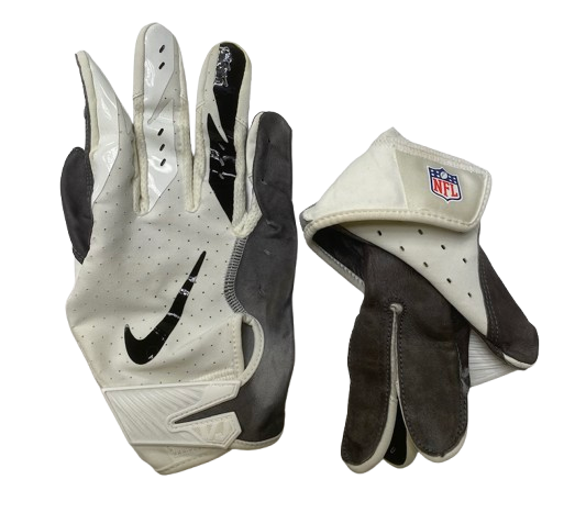 Kobe Paysour North Carolina Football Team Issued NFL Gloves (Size 