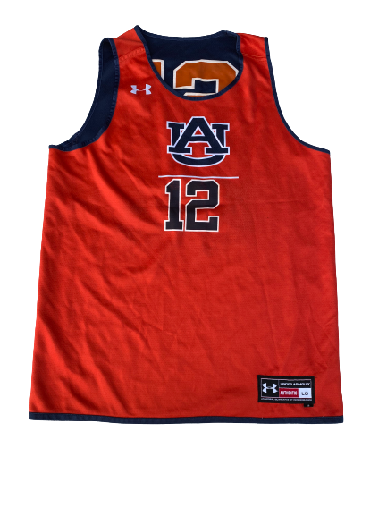 J Von McCormick Auburn Basketball Reversible Practice Jersey Size L The Players Trunk