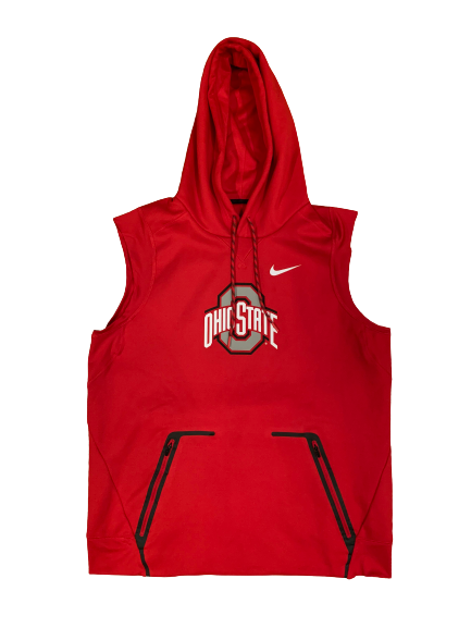 Zach Hoover Ohio State Football Sleeveless Hoodie (Size L) – The