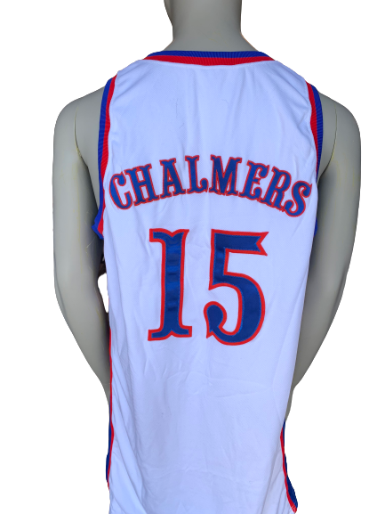 Mario Chalmers Kansas Basketball 2006-2007 Game Worn Jersey (Size 44) - Photo Matched