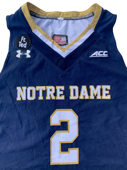Arike Ogunbowale Notre Dame 2015-2016 (Freshman Year) Basketball Game Worn Jersey - Photo Matched