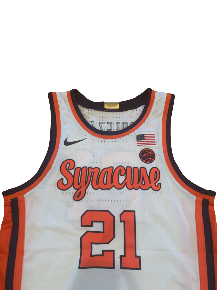 Marek Dolezaj Syracuse Basketball SIGNED 2019-2020 Game Worn Jersey (Size 46)