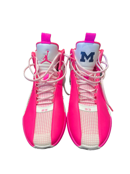 Pink sneakers michigan basketball discount