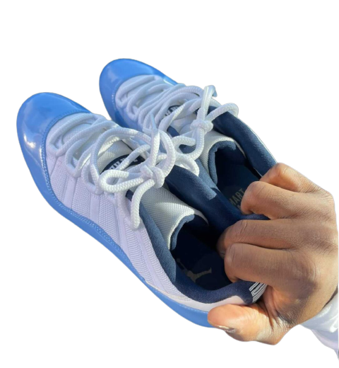 Jordan 11 Unc Cleats Michael Carter North Carolina Football Player