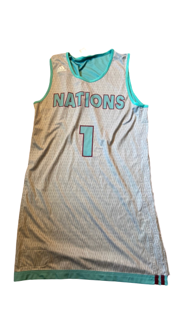 Jaylen Hands Player Exclusive 2015 Adidas Nations Basketball Camp Reversible Jersey (Size M)