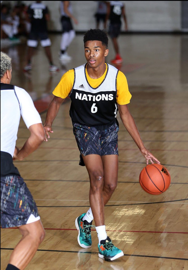 Jaylen Hands Player Exclusive 2016 Adidas Nations Basketball Camp Reversible Jersey (Size M)