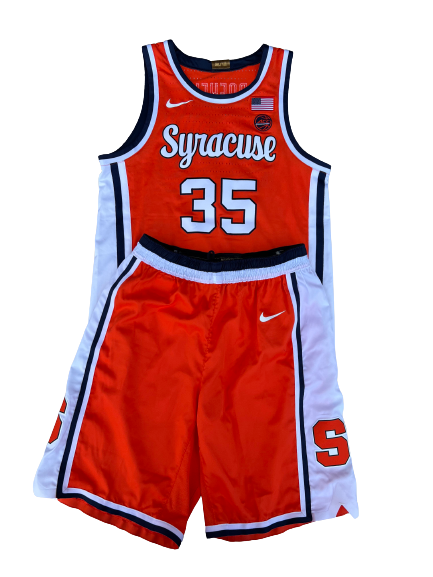 Buddy Boeheim Syracuse Basketball 2021-2022 SIGNED & INSCRIBED GAME WORN Uniform Set (Jersey & Shorts) - Photo Matched