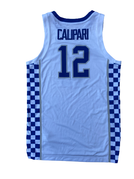 Brad Calipari Kentucky Basketball 2018-2019 Game Worn Uniform Set