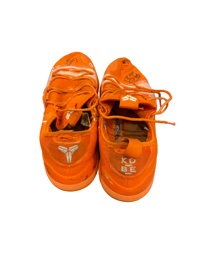 Kofi Cockburn Illinois Basketball SIGNED Game Worn Shoes (Size 15) - Photo Matched