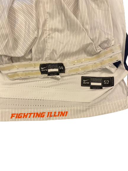 Kofi Cockburn Illinois Basketball SIGNED & INSCRIBED 2020-2021 (SOPHOMORE YEAR) Game Worn Uniform Set - Photo Matched