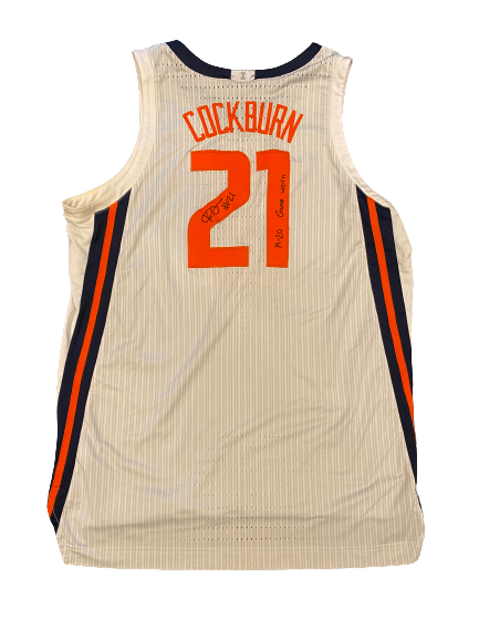 Kofi Cockburn Illinois Basketball SIGNED & INSCRIBED 2019-2020 (FRESHMAN YEAR) Game Worn Jersey