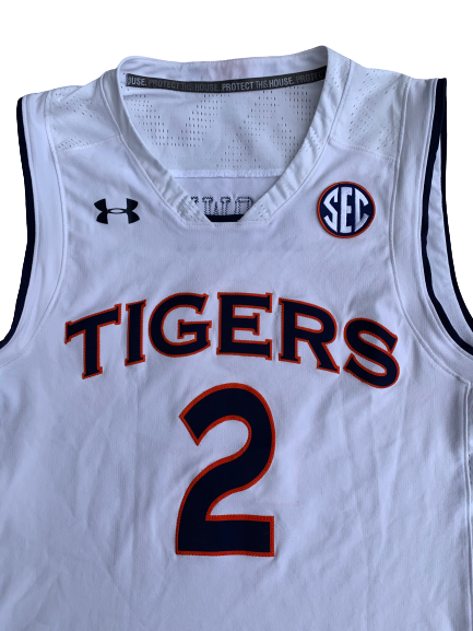 Bryce Brown Auburn Basketball 2017-2018 Season Game Worn Jersey (Size L)