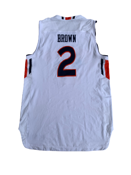 Bryce Brown Auburn Basketball 2017-2018 Season Game Worn Jersey (Size L)