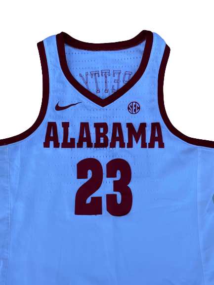 John Petty Alabama Basketball 2017-2018 (FRESHMAN YEAR) Game Worn Jersey - Photo Matched