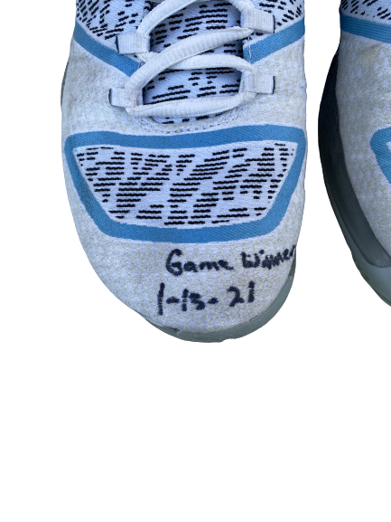 Mac McClung Texas Tech Basketball SIGNED & INSCRIBED Game Worn Shoes (BUZEER BEATER VS TEXAS 1/13/21 - 22 POINTS)