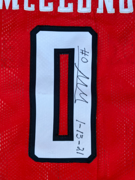 Mac McClung Texas Tech Basketball SIGNED & INSCRIBED Game Worn Jersey (BUZZER BEATER VS TEXAS 1/13/21 - 22 POINTS)