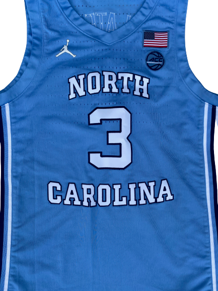 Andrew Platek North Carolina Basketball 2019-2020 (JUNIOR SEASON) Game Worn Jersey (Size 46)
