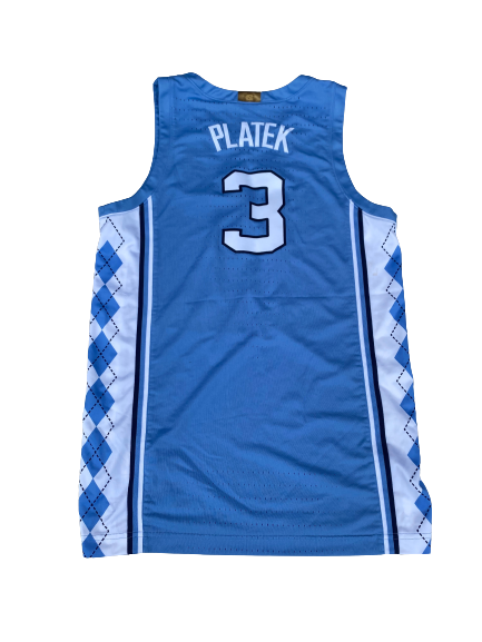 Andrew Platek North Carolina Basketball 2019-2020 (JUNIOR SEASON) Game Worn Jersey (Size 46)