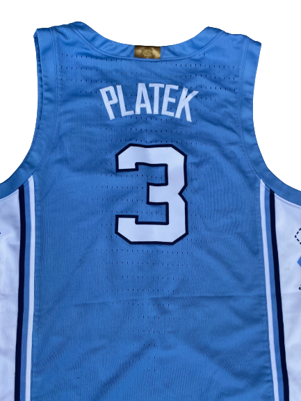 Andrew Platek North Carolina Basketball 2019-2020 (JUNIOR SEASON) Game Worn Jersey (Size 46)