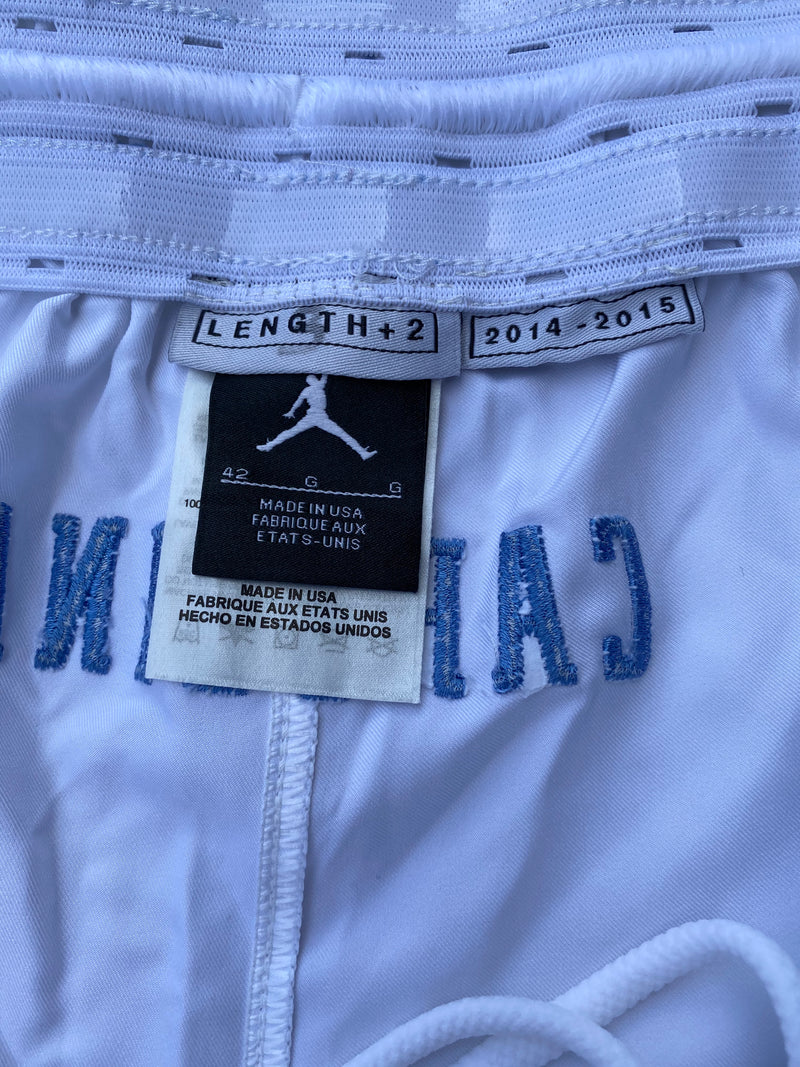 Kennedy Meeks UNC Basketball Throwback Game-Worn Shorts (2/21/2015)