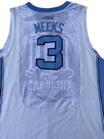 Kennedy Meeks UNC Basketball 2015 Final Four Game-Worn Jersey (4/2/2016)