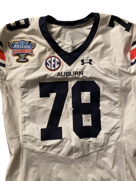 Darius James Auburn Football Allstate Sugar Bowl Game-Worn Jersey (1/2/2017)