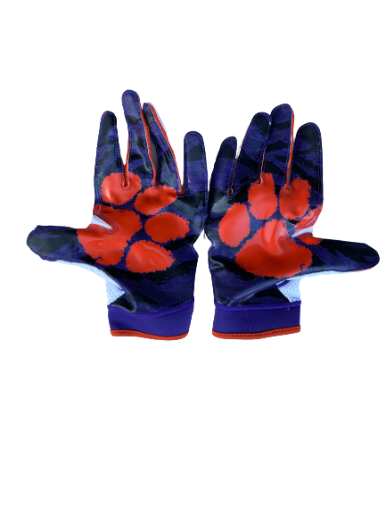 J.C. Chalk Clemson Football Player Exclusive Football Gloves Size XXL The Players Trunk