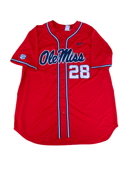 ole miss baseball jersey nike
