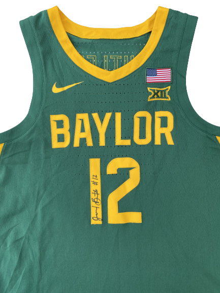 Jared Butler Baylor Basketball 2019-2020 SIGNED Game Worn Jersey