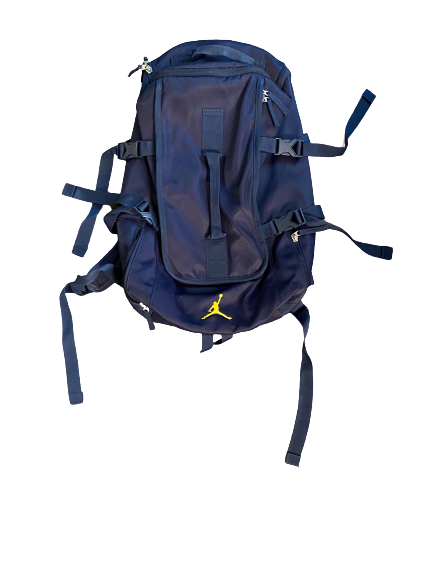 Mark Donnal Michigan Basketball Jordan Backpack With NCAA Patches – The Players Trunk Mark Donnal Michigan Basketball Jordan Backpack With NCAA Patches – The Players Trunk
