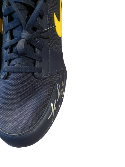 Kwity Paye Michigan Football Signed Player-Exclusive Cleats (Size 14)
