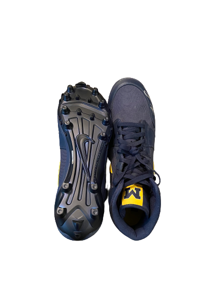 Kwity Paye Michigan Football Signed Player-Exclusive Cleats (Size 14)