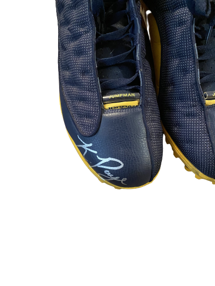 Kwity Paye Michigan Football Signed Player-Exclusive Cleats (Size 15)