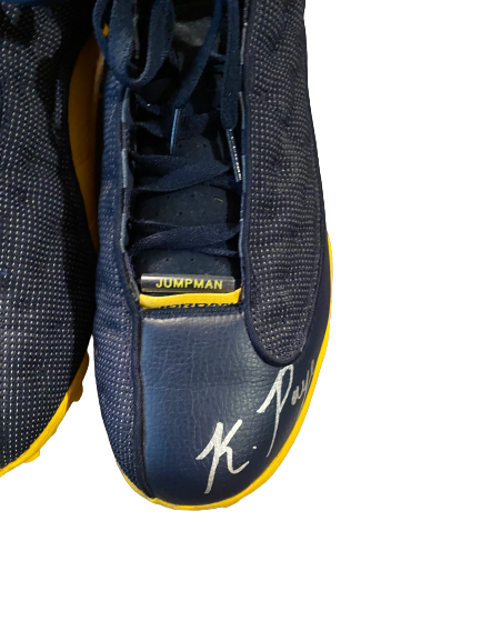 Kwity Paye Michigan Football Signed Player-Exclusive Cleats (Size 15)