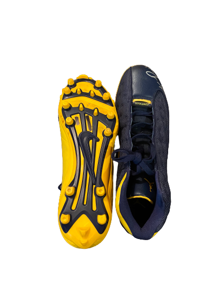 Kwity Paye Michigan Football Signed Player-Exclusive Cleats (Size 15)