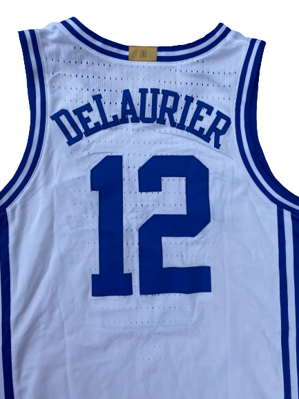 Javin DeLaurier Duke Basketball 2019-2020 Game-Worn Uniform Set (Jersey & Shorts) - Photo Matched