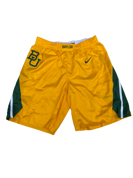 Davion Mitchell Baylor Basketball Signed 2019-20 Game Worn Uniform Set