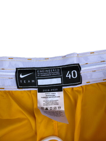 Davion Mitchell Baylor Basketball Signed 2019-20 Game Worn Uniform Set