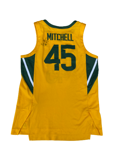 Davion Mitchell Baylor Basketball Signed 2019-20 Game Worn Uniform Set