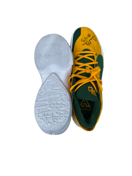 Davion Mitchell Baylor Basketball Signed Player Exclusive Giannis Antetokounmpo Shoes (Size 13)