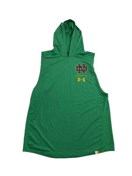 Notre dame sleeveless hoodie hotsell